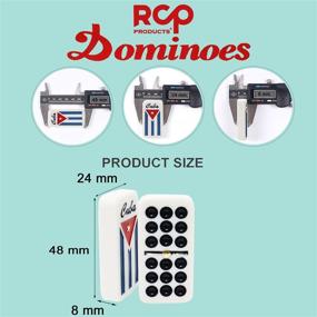 img 1 attached to Cuban Flag Double Nines Dominoes