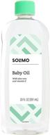 👶 solimo baby oil with aloe vera & vitamin e - 20 fluid ounces by amazon brand logo