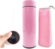 yhkj 500ml water bottle: stainless steel insulated travel mug with temperature control логотип