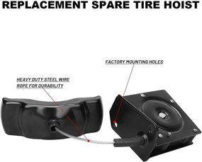 img 1 attached to MAYASAF Spare Tire Hoist 924-538 | Wheel 🔧 Carrier Hoist & Winch for Dodge Ram Trucks 2002-2012