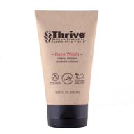 🌿 thrive natural face wash gel: daily facial cleanser for healthier skin, men & women - vegan & made in usa logo