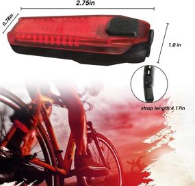 img 2 attached to Seakcoik 2-Pack USB Rechargeable Bike Tail Light Set - Ultra Bright Cycling Safety Strobe Lights for Road Bikes and Helmets with 2 Carabiners