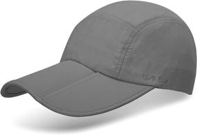 img 4 attached to 🧢 Foldable Baseball Cap with UPF 50+ Sun Protection, Quick Dry & Portable - Unisex Hats