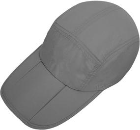 img 3 attached to 🧢 Foldable Baseball Cap with UPF 50+ Sun Protection, Quick Dry & Portable - Unisex Hats