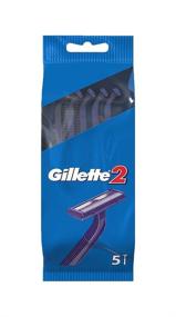 img 2 attached to 💇 Get a Close Shave with Gillette Disposable Razors Blue G2 Blades Shaver - 5pk x 7 (35 Razors)