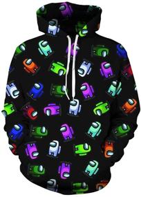 img 3 attached to HERSESI Hoodie Sweatshirt: Streetwear Boys' Clothing with Printing