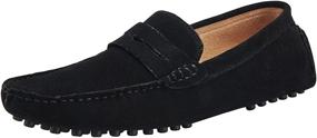 img 4 attached to Yldsgs Loafers Moccasin Leather Driving Men's Shoes in Loafers & Slip-Ons