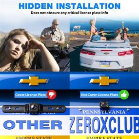 img 1 attached to 📷 ZEROXCLUB HD Car Backup Camera: Night Vision, Waterproof, License Plate Reverse Camera - 149° Wide View Rear View Parking Camera for Car Pickup Truck SUV-B2