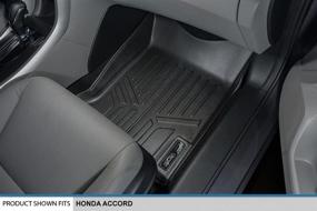 img 2 attached to 🔥 Premium MAXLINER 2 Row Black Floor Mats for 2013-2017 Honda Accord Sedan - Superior Protection and Style