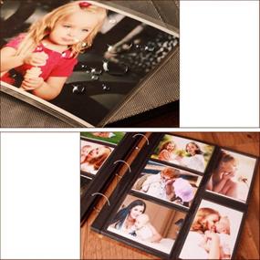 img 3 attached to 📸 Preserve Your Precious Memories with Xerhnan Leather Cover Photo Album, 600 Pockets, Champagne Gold - Holds 4x6 Photos