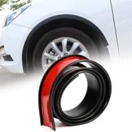 🚗 alavente car wheel tires eyebrow strip - universal fender flare eyebrow arch trim lips - 2 pcs, 55mm extensions логотип