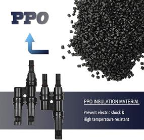 img 3 attached to DSOPV Solar Panel Connector MC4 Y Branch Connectors Cable Coupler Combiner MMF+FFM 2 Pair: Efficient Solar Panel Connection Solution