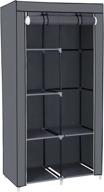 songmics 34 inch diy closet organizer portable wardrobe, multi-functional and easily assembled, grey uryg84gy логотип