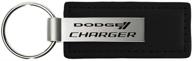 dodge charger black leather chain logo