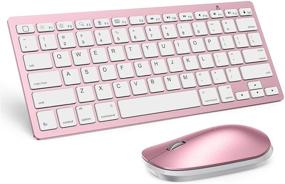 img 4 attached to 🌟 SPARIN Wireless Keyboard and Mouse for iPad: iPadOS 13+ Compatible | Rose Gold | for iPad Pro, Air, Mini, 10.2 (8th Gen)