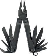 многофункциональный инструмент leatherman rebar: режет, пили, справляется с любой задачей в стильном исполнении с заменяемыми премиум-проводниками - черная версия с кобурой molle. логотип