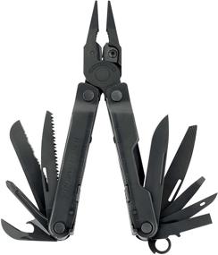 img 4 attached to LEATHERMAN Rebar Multitool: Cut, Saw, and Tackle Any Task in Style with Premium Replaceable Wire Cutters - Black Edition with MOLLE Sheath