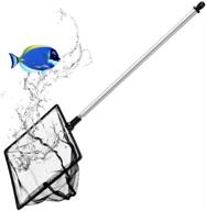 grepol-v fish net: fine mesh aquarium net with stainless steel handle - ideal for fish tanks, shrimp tanks, ponds, and creeks логотип