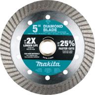 🔪 makita e-02624 5-inch diamond blade: turbo cut for hard materials logo