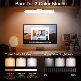 img 2 attached to 🔋 Wireless Rechargeable Battery Powered Wall Reading Light - 3 Color Modes, Dimmable 26 LEDs - Stick on Bar Lights for Kids Bunk Bed Headboard, Bedroom Loft, Makeup, Under Cabinet Closet, Desk Night Lamp