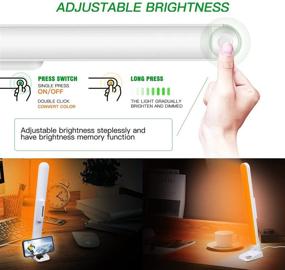 img 1 attached to 🔋 Wireless Rechargeable Battery Powered Wall Reading Light - 3 Color Modes, Dimmable 26 LEDs - Stick on Bar Lights for Kids Bunk Bed Headboard, Bedroom Loft, Makeup, Under Cabinet Closet, Desk Night Lamp