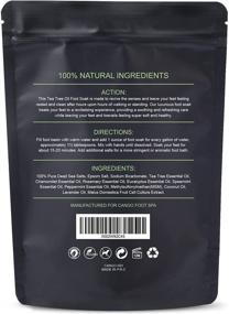 img 3 attached to 🦶 CANGO Tea Tree Oil Foot Soak with Epsom Salt - 16oz Foot Bath Salts: Remove Toxins, Callus, Fight Infections & Inflammation, Boost Immunity, Relieve Tired, Achy, Itchy Feet