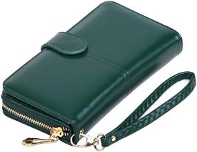 img 3 attached to Wallets Fashion Leather Trifold Capacity Women's Handbags & Wallets for Wristlets