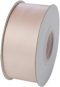 img 2 attached to ITIsparkle 11/2&#34; Double Faced Satin Ribbon 25 Yards-Roll Set for Gift Wrapping, Hair Braids & Bows, Craft Supplies – Vanilla Ribbon