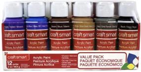 img 1 attached to 🎨 Basic Primary Colors Acrylic Paint Value Set - 12 Piece Kit