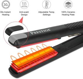 img 3 attached to Hair Straightener Anti Static Tourmaline Adjustable