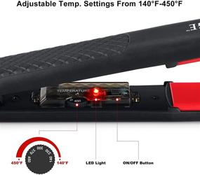 img 2 attached to Hair Straightener Anti Static Tourmaline Adjustable