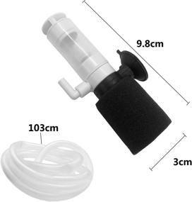 img 3 attached to 🐠 Ailindany 3-in-1 Mini Sponge Fish Filter: Ultra Quiet Air Pump Filter for Aquarium Fish Tank