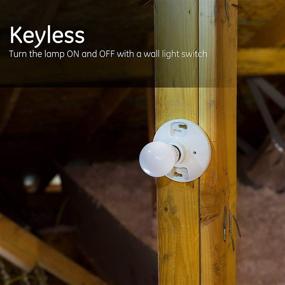 img 1 attached to 🔦 Эффективное освещение с патроном для ламп GE Porcelain Keyless 18304