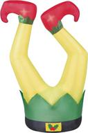 holiday time elf legs inflatable logo