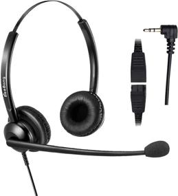 img 4 attached to 🎧 2.5mm Cordless Phone Headset with Noise Canceling Mic for AT&amp;T ML17929, Vtech, Panasonic KX-TCA430, KX-T7630, KX-T7633 - Ideal for Call Centers, Home Offices