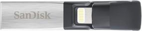 img 3 attached to 💾 128GB SanDisk iXpand Flash Drive for iPhone and iPad in Black/Silver (SDIX30C-128G-GN6NE)