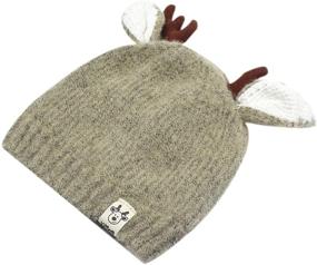 img 2 attached to 👶 Adorable RARITYUS Toddler Winter Bowknot Beanie: Essential Cold Weather Accessory for Boys!