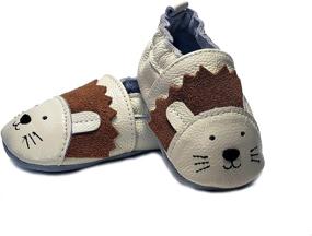 img 4 attached to 👶 Limeinlemon Baby Moccasins: Stylish Star Moon Boys' Shoes for Crawling