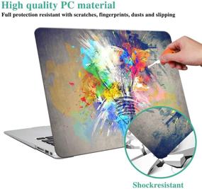 img 2 attached to High-Quality MacBook Air 13 Inch Case A1466 A1369 - Stylish Rubber Plastic Hard Shell Cover with Matte Coated Soft Touch - Creative Lamp Design - 2017-2010 Release