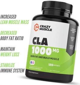 img 3 attached to 💪 Crazy Muscle Keto Friendly CLA Supplements - Rapid Weight Loss Softgels for Women and Men - CLA 1000mg High Potency Diet Pills with Safflower Oil - Non Stimulant, Fast-Acting Formula - 120 Capsules