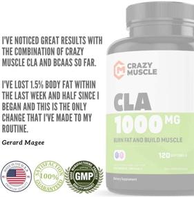 img 1 attached to 💪 Crazy Muscle Keto Friendly CLA Supplements - Rapid Weight Loss Softgels for Women and Men - CLA 1000mg High Potency Diet Pills with Safflower Oil - Non Stimulant, Fast-Acting Formula - 120 Capsules