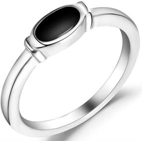 img 1 attached to 💍 Jude Jewelers Stainless Steel Stackable Ring - Perfect for Wedding, Engagement, Statement & Anniversary (Size 3-13)