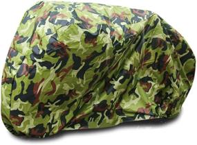 img 3 attached to 🛵 Защитите свой скутер Yamaha с помощью чехла uxcell L 190T Camouflage для мотоцикла: защита от пыли и УФ-излучения, 86-дюймовый наружный щит