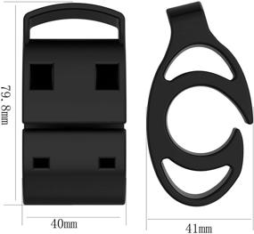 img 1 attached to TenCloud Bicycle Handlebar Mount Bracket Kit: Effortlessly Secure Garmin Forerunner, Approach, Fenix Watches - 2-Pack with Zip Ties