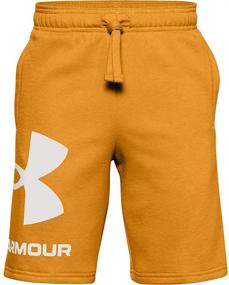 img 4 attached to 🩳 Удлиненные шорты из флиса от Under Armour для мальчиков - размер средний