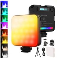 🌈 360° полноцветный rgb комплект светодиодного освещения для видеоконференций, диммируемое и перезаряжаемое освещение для веб-камеры с универсальным креплением - идеально для звонков через zoom, прямой трансляции, фотографии и видеоблогинга. логотип
