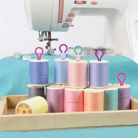 img 1 attached to 🧵 ULTNICE Bobbin Thread Holders Bobbin Buddies 30PCS - Thread Spool Organizers for Sewing Machine - Accessory Set for Bobbin Storage and Tidy Sewing - Tread Clips for Improved Bobbin Management