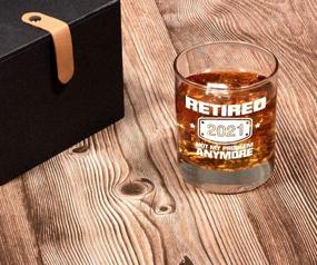 img 1 attached to 🥃 Retirement Gifts for Men 2021, Funny 'Not My Problem Anymore' Whiskey Glass Gift, Happy Retirement Gifts for Coworkers, Boss, Father, Husband, Brother, Friends