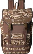 ariat unisex backpack bungy front outdoor recreation logo