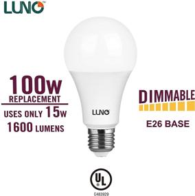 img 1 attached to 💡 Лампа "LUNO" с возможностью регулировки яркости, эквивалентная нейтральной сертифицированной светодиодной лампе